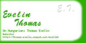 evelin thomas business card